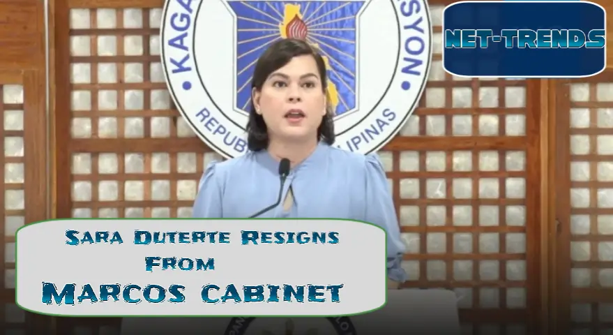 Sara Duterte Resigns From Marcos Cabinet