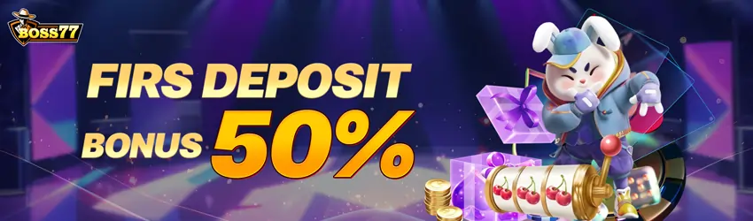 first deposit bonus 50%