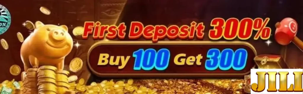 First deposit bonus 300% inn jili1