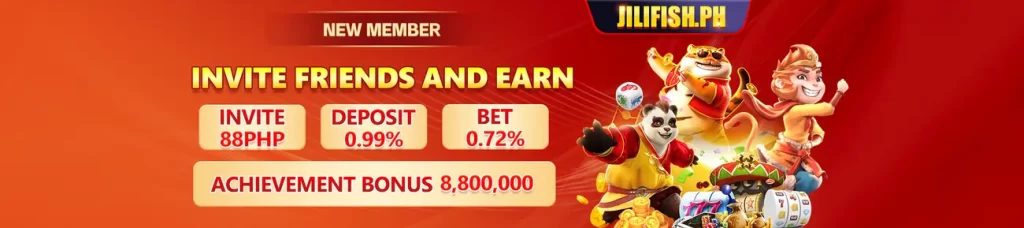 invite friend and earn to achieve P8,800,00 @ Jilifish