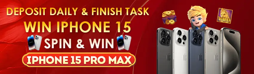 deposit daily for chance to win I phone 15 at OG777 casino!