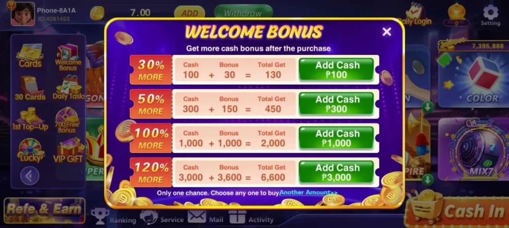 SayaGame Login Bonus