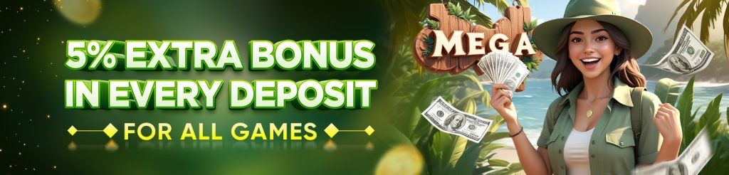 5% extra bonus in every deposit