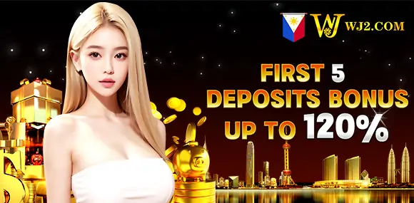 first 5 deposit bonus up to P120%