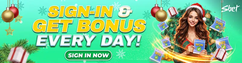 sign in and get bonus everyday!