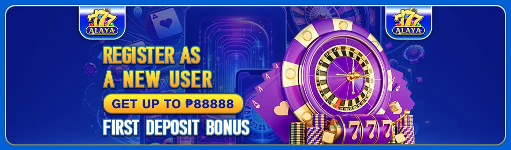 register as new user get up to P88,888 deposit bonus at 777alaya casino